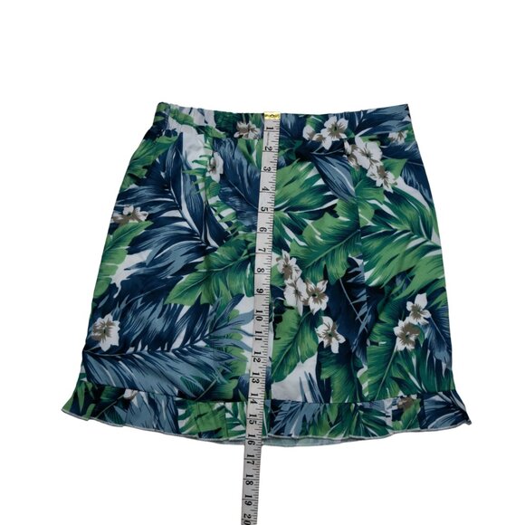 Urban Outfitters Blue and Green Floral Pattern Skirt, size Small - Picture 7 of 9